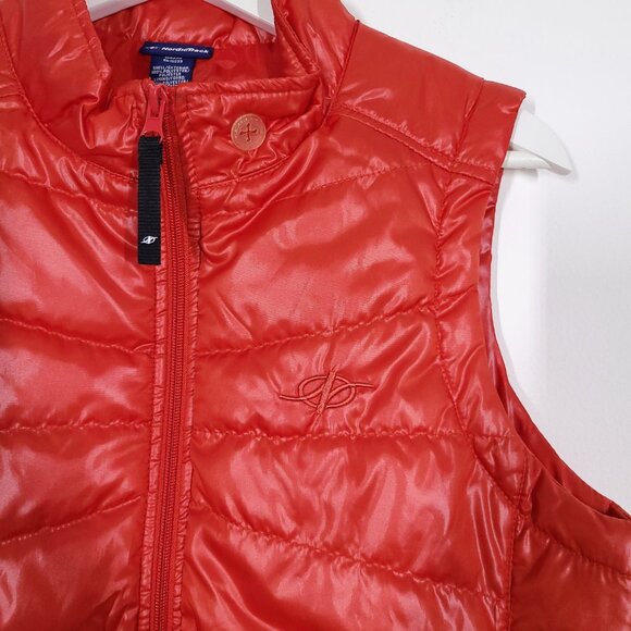 Vintage Y2K Red Quilted Puffer Vest - Picture 3 of 6